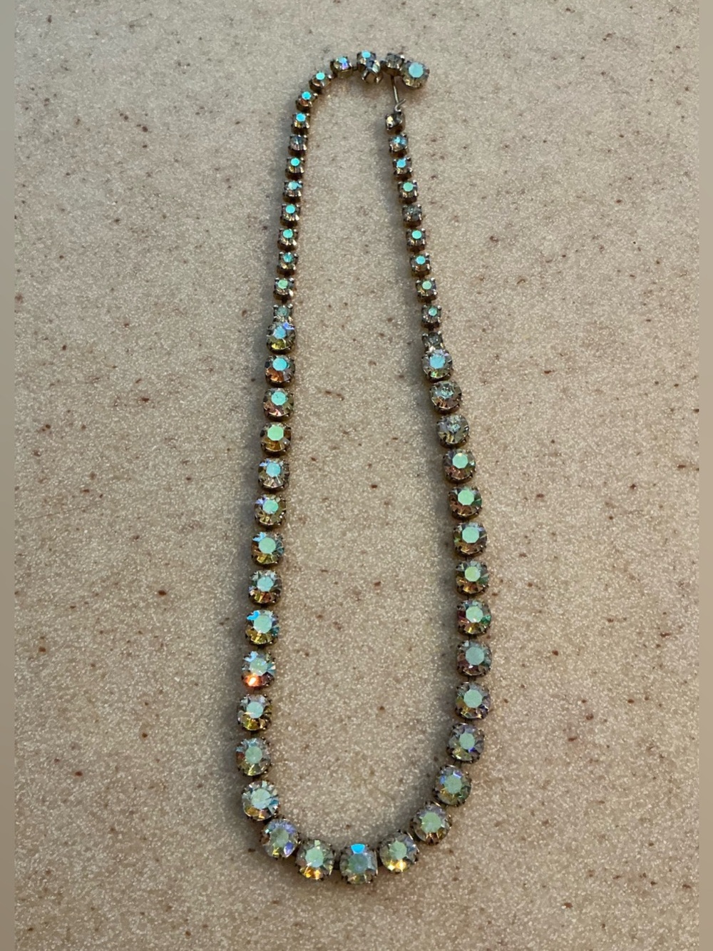 Aurora Crystal Tennis Necklace - Iridescent